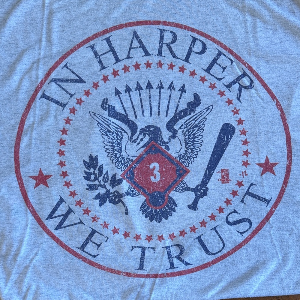 Phillies Bryce Harper Tee "In Harper We Trust"